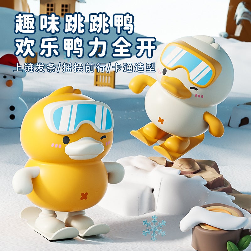 Children'S Wind-Up Jumping Duck Wind-Up Skateboard Duck Toy 6-12 Months Baby Boy Girl 1-2-3 Years Old - Image 2